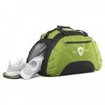 FIT. Bolsa esportiva em 600D com fundo em placa semi-r&iacute;gida (30 L) - Verde claro