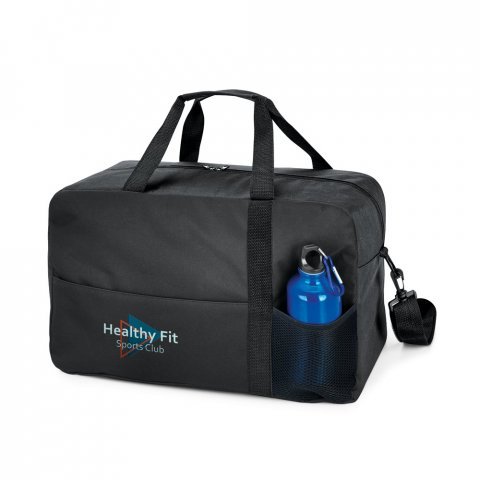 HEXA SPORT. Bolsa esportiva em 600D com fundo de placa semi-r&iacute;gida (29 L) - Preto