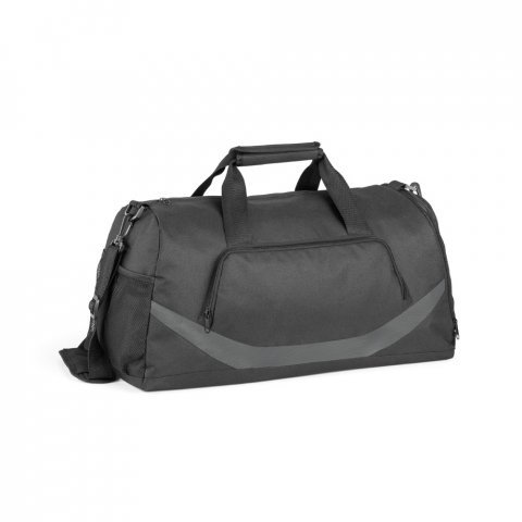 BAGO. Bolsa esportiva em 300D e 1680D com fundo em placa semi-r&iacute;gida (35 L) - Cinza