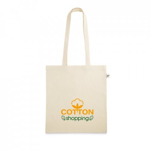 SALZBURG. Sacola 100% algod&atilde;o org&acirc;nico (180 g/m&sup2;) - Natural claro