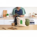 BELIZE. Sacola tipo mochila 100% algod&atilde;o org&acirc;nico (140 g/m&sup2;)