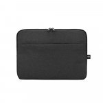 NEWCASTLE. Pasta para notebook 14" em poliéster reciclado 600D de alta densidade - Cinza escuro