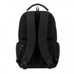 BOSTON SOLID. Mochila para notebook (17") em nylon 150D com 2 compartimentos acolchoados - Preto