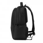 BOSTON SOLID. Mochila para notebook (17") em nylon 150D com 2 compartimentos acolchoados - Preto