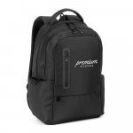 BOSTON SOLID. Mochila para notebook (17") em nylon 150D com 2 compartimentos acolchoados - Preto