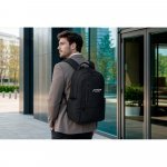 BOSTON SOLID. Mochila para notebook (17") em nylon 150D com 2 compartimentos acolchoados