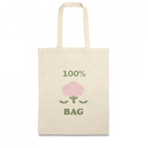 FUNCHAL. Sacola 100% algod&atilde;o (120 g/m&sup2;) - Natural claro