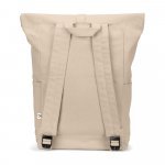 SAINT. Mochila "roll top" em algod&atilde;o reciclado e poli&eacute;ster reciclado (380 g/m&sup2;) - Natural