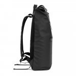 PORTLAND. Mochila "roll top" em PU com bolso para notebook (16") - Preto
