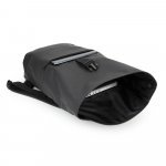 PORTLAND. Mochila "roll top" em PU com bolso para notebook (16") - Preto