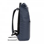 PORTLAND. Mochila "roll top" em PU com bolso para notebook (16") - Azul
