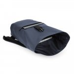 PORTLAND. Mochila "roll top" em PU com bolso para notebook (16") - Azul