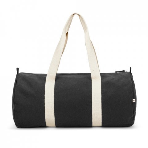 SAINT SPORT. Bolsa esportiva em algod&atilde;o reciclado e poli&eacute;ster reciclado (380 g/m&sup2; ) - Preto