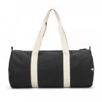 SAINT SPORT. Bolsa esportiva em algod&atilde;o reciclado e poli&eacute;ster reciclado (380 g/m&sup2; ) - Preto
