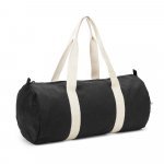 SAINT SPORT. Bolsa esportiva em algod&atilde;o reciclado e poli&eacute;ster reciclado (380 g/m&sup2; ) - Preto
