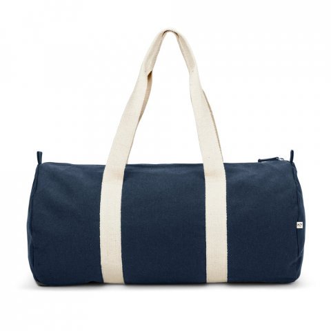 SAINT SPORT. Bolsa esportiva em algod&atilde;o reciclado e poli&eacute;ster reciclado (380 g/m&sup2; ) - Azul