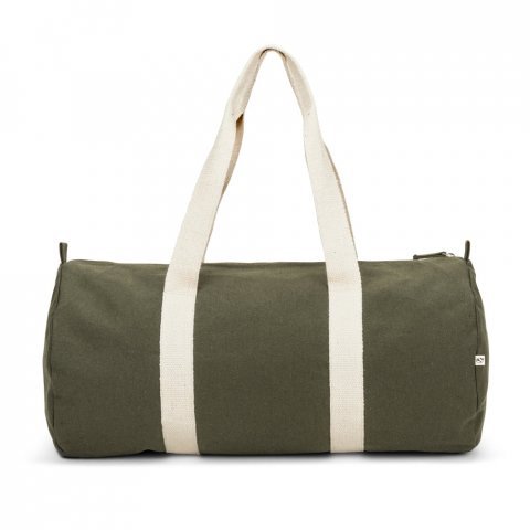 SAINT SPORT. Bolsa esportiva em algod&atilde;o reciclado e poli&eacute;ster reciclado (380 g/m&sup2; ) - Verde escuro
