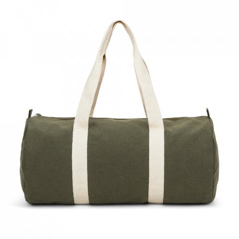 SAINT SPORT. Bolsa esportiva em algod&atilde;o reciclado e poli&eacute;ster reciclado (380 g/m&sup2; ) - Verde escuro
