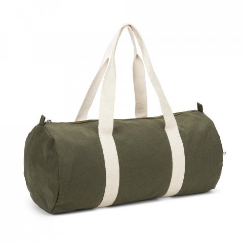 SAINT SPORT. Bolsa esportiva em algod&atilde;o reciclado e poli&eacute;ster reciclado (380 g/m&sup2; ) - Verde escuro