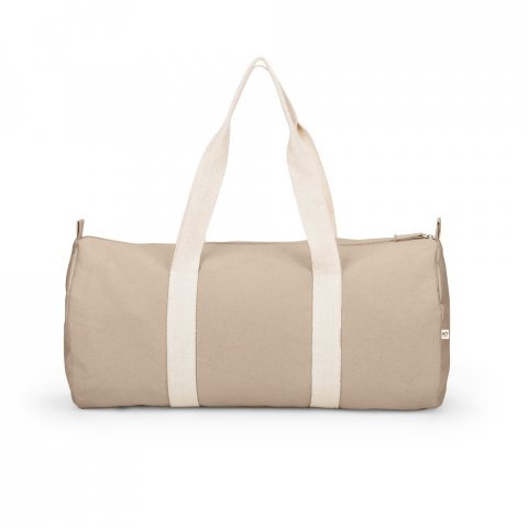 SAINT SPORT. Bolsa esportiva em algod&atilde;o reciclado e poli&eacute;ster reciclado (380 g/m&sup2; ) - Natural