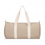 SAINT SPORT. Bolsa esportiva em algod&atilde;o reciclado e poli&eacute;ster reciclado (380 g/m&sup2; ) - Natural