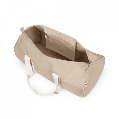 SAINT SPORT. Bolsa esportiva em algod&atilde;o reciclado e poli&eacute;ster reciclado (380 g/m&sup2; ) - Natural