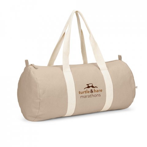 SAINT SPORT. Bolsa esportiva em algod&atilde;o reciclado e poli&eacute;ster reciclado (380 g/m&sup2; ) - Natural