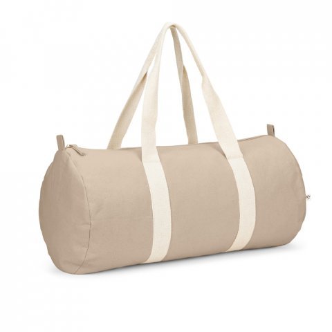 SAINT SPORT. Bolsa esportiva em algod&atilde;o reciclado e poli&eacute;ster reciclado (380 g/m&sup2; ) - Natural