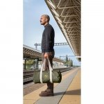 SAINT SPORT. Bolsa esportiva em algod&atilde;o reciclado e poli&eacute;ster reciclado (380 g/m&sup2; )