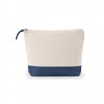 DAPHNE. Necessaire de cosm&eacute;ticos 100% algod&atilde;o (340 g/m&sup2;) bicolor - Azul