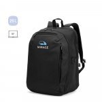 UDINE. Mochila com um compartimento de abertura total em poli&eacute;ster reciclado 300D de alta densidade (16")