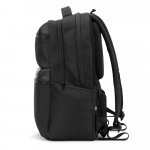 COPENHAGEN. Mochila em twill reciclado resistente &agrave; &aacute;gua com dois bolsos frontais de grande dimens&atilde;o (17.3") - Preto