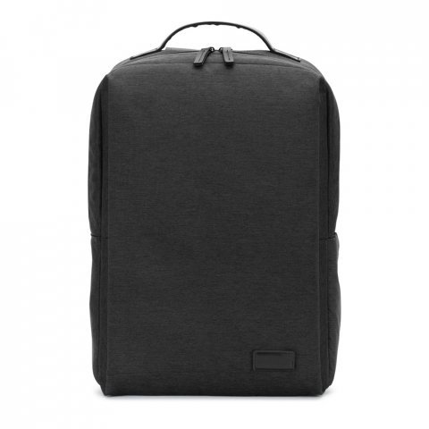 GLASGOW. Mochila para notebook (17.3") em poli&eacute;ster reciclado de alta densidade 600D (20L) - Cinza escuro