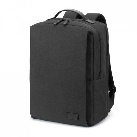 GLASGOW. Mochila para notebook (17.3") em poli&eacute;ster reciclado de alta densidade 600D (20L) - Cinza escuro
