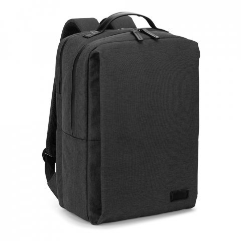 GLASGOW. Mochila para notebook (17.3") em poli&eacute;ster reciclado de alta densidade 600D (20L) - Cinza escuro