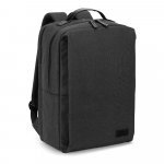 GLASGOW. Mochila para notebook (17.3") em poli&eacute;ster reciclado de alta densidade 600D (20L) - Cinza escuro