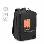 GLASGOW. Mochila para notebook (17.3") em poli&eacute;ster reciclado de alta densidade 600D (20L)