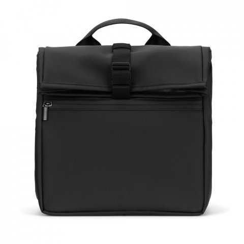 AZORES COOLER. Bolsa t&eacute;rmica "roll top" em PU, com isolamento em PEVA (7L) - Preto