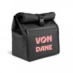AZORES COOLER. Bolsa t&eacute;rmica "roll top" em PU, com isolamento em PEVA (7L) - Preto