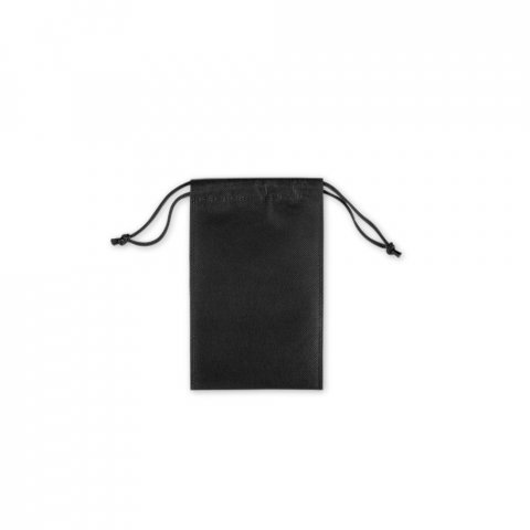 GIFT BAG S. Sacola pequena em non-woven (60 g/m&sup2;) termo-selada - Preto
