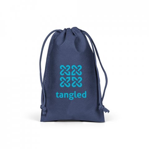 GIFT BAG S. Sacola pequena em non-woven (60 g/m&sup2;) termo-selada - Azul