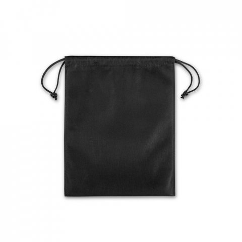 GIFT BAG M. Sacola m&eacute;dia em non-woven (60 g/m&sup2;) termo-selada - Preto