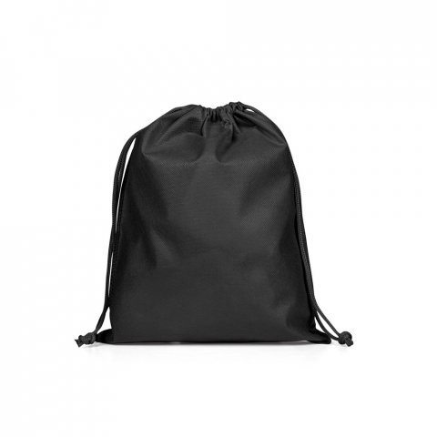 GIFT BAG M. Sacola m&eacute;dia em non-woven (60 g/m&sup2;) termo-selada - Preto