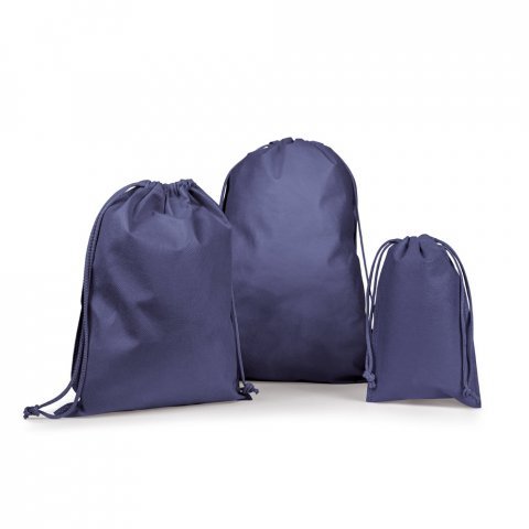 GIFT BAG M. Sacola m&eacute;dia em non-woven (60 g/m&sup2;) termo-selada - Azul