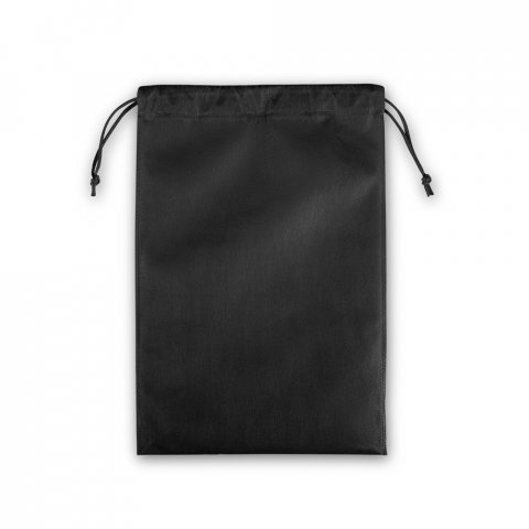 GIFT BAG L. Sacola grande em non-woven (60 g/m&sup2;) termo-selada - Preto