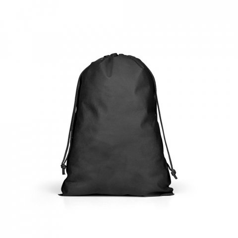 GIFT BAG L. Sacola grande em non-woven (60 g/m&sup2;) termo-selada - Preto