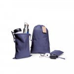 GIFT BAG L. Sacola grande em non-woven (60 g/m&sup2;) termo-selada - Azul