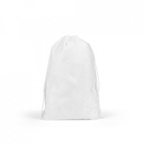 GIFT BAG L. Sacola grande em non-woven (60 g/m&sup2;) termo-selada - Branco