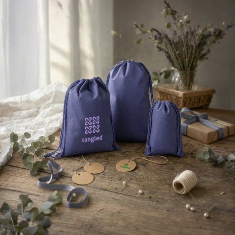 GIFT BAG L. Sacola grande em non-woven (60 g/m&sup2;) termo-selada