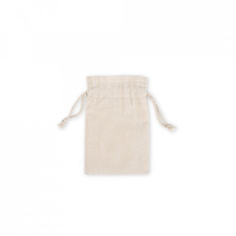 GIFTWRAP S. Sacola pequena 100% algod&atilde;o (120 g/m&sup2;) - Natural claro